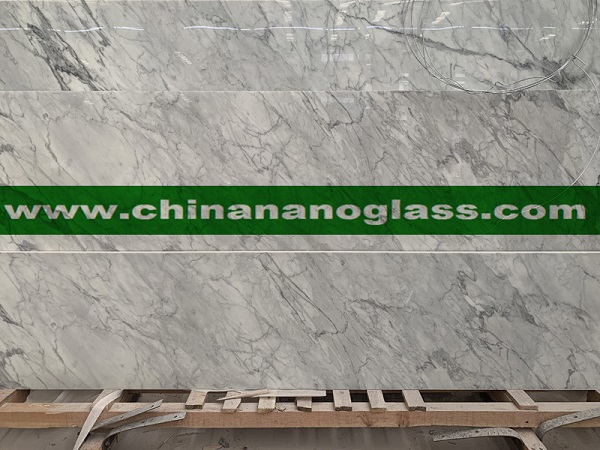 Carrara White Nano Glass Slabs