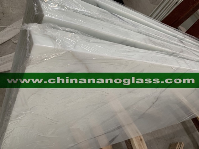 olished Nano Crystallized Glass Stone White Marble Calacatta,Carrara, Pure White Colors