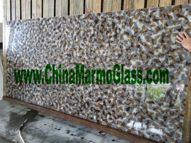 3D Artificial Jade Glass Stone 3D Crystal Jade Glass