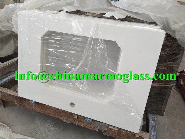 Nano White Marble Kitchen Countertop