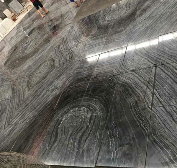 Silver Black Wave Marble is a kind of multicolor marble quarried in China